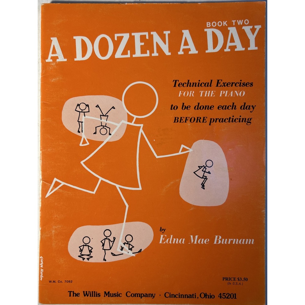 A Dozen A Day Technical Exercises for the Piano Book Two 1953 Songbook